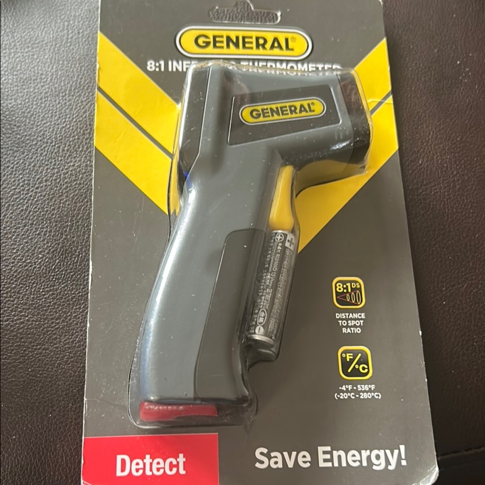 Infrared Thermometer - Black and Yellow